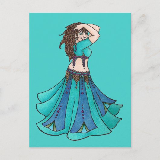 Queen of Beledi Belly Dancer ポストカード (正面)