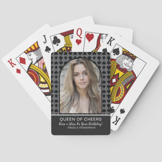Queen of Cheers Birthday Playing Cards | Raise トランプ (裏面)