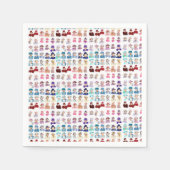 Queen of Coats Napkins  スタンダードカクテルナプキン (正面)