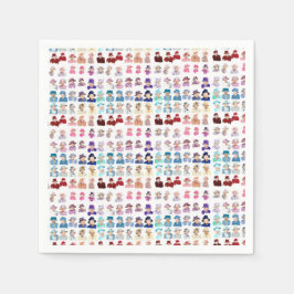 Queen of Coats Napkins  スタンダードカクテルナプキン