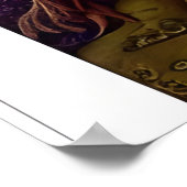 Queen of Eggs - AIファンタジー超現実主義アートプリント ポスター (角)