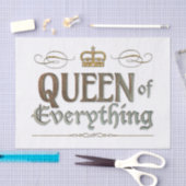 QUEEN of EVERYTHING エレガント Rich Crown王室の big 薄葉紙 (クラフト)