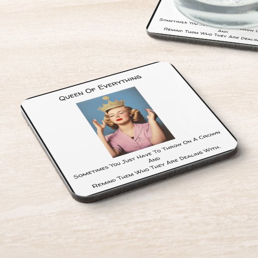 Queen Of Everything *セット6 コースター (左側)