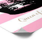 Queen of Everything Striped Crown Poster ポスター (角)