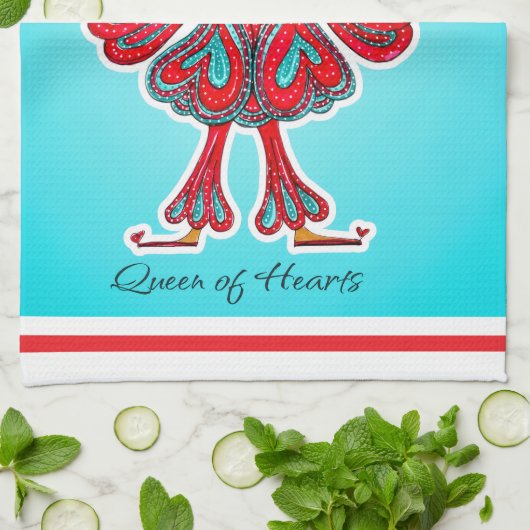 Queen of Hearts  キッチンタオル (折り畳み)