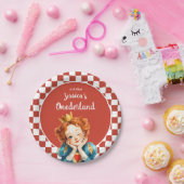 Queen of Hearts Alice in ONEDERLAND 1st Birthday  ペーパープレート (パーティー)