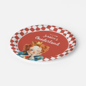 Queen of Hearts Alice in ONEDERLAND 1st Birthday  ペーパープレート (アングル)