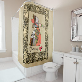Queen of Hearts , Alice's Adventures in Wonderland シャワーカーテン