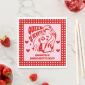 Queen of Hearts Bachelorette Party スタンダードランチョンナプキン (インサイチュ)