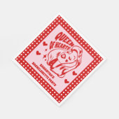 Queen of Hearts Bachelorette Party スタンダードランチョンナプキン (角)