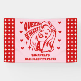 Queen of Hearts Bachelorette Party 横断幕