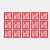 Queen Of Hearts Bachelorette Party Drink Labels ラベル (シート)