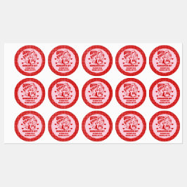 Queen of Hearts Bachelorette Party Hangover Kit ラベル