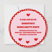 Queen of Hearts Bachelorette Party Invitation 招待状 (裏面)
