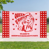 Queen of Hearts Bachelorette Party Welcome 横断幕 (外側)