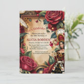 Queen of Hearts Birthday Party  招待状 (スタンド正面)