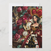Queen of Hearts Birthday Party  招待状 (裏面)