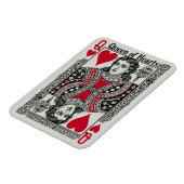 QUEEN OF HEARTS CARD マグネット (左側)