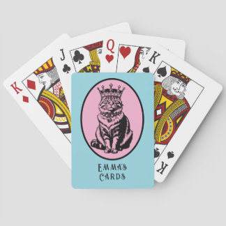 Queen of Hearts Cat Personalized Cards トランプ
