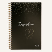 Queen of Hearts Custom Pageant Notebook Journal ノートブック (正面)