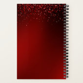 Queen of Hearts Custom Pageant Notebook Journal ノートブック (裏面)