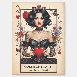 Queen of Hearts Gothic Tarot Fridge Magnet マグネット