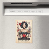 Queen of Hearts Gothic Tarot Fridge Magnet  マグネット (インサイチュ (食洗機))