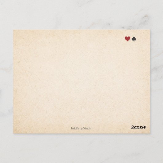 Queen of Hearts Gothic Tarot Postcard  ポストカード (裏面)