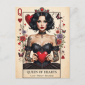 Queen of Hearts Gothic Tarot Postcard  ポストカード (正面)