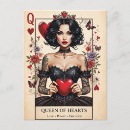 Queen of Hearts Gothic Tarot Postcard  ポストカード