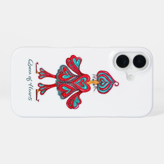 Queen of Hearts  iPhone 16ケース (裏面横)
