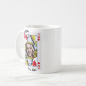 Queen Of Hearts Mom Photo Personalized Coffee Mug コーヒーマグカップ (正面左)
