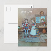 Queen of Hearts Nursery rhyme ポストカード (正面/裏面)