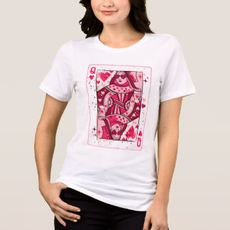 Queen of Hearts PNG, Valentine Coffee Girl, Trendy トライブレンドＴシャツ