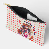 Queen of Hearts Pop Art Spiral  アクセサリーポーチ (見開き)