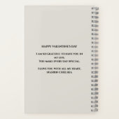 Queen of Hearts Pop Art Spiral Notebook ノートブック (裏面)