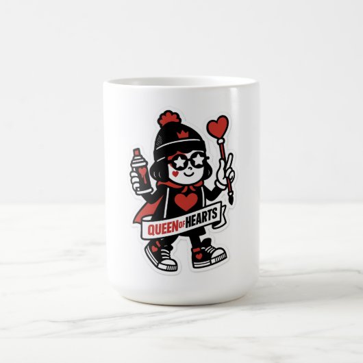 Queen of Hearts Street Mascot — Grind Crew Edition コーヒーマグカップ (中央)