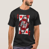Queen Of Hearts Valentines Matching Couples Valent Tシャツ (正面)