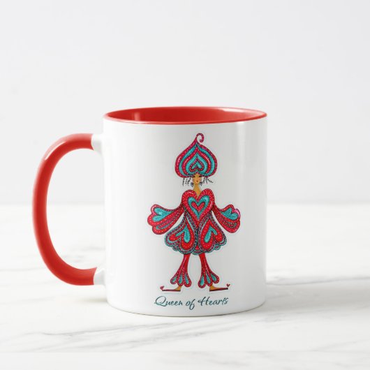 Queen of Hearts wall decor マグカップ (左)