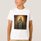 Queen of Heaven Catholic Kid's Tee Shirt Tシャツ (正面)