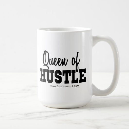 QUEEN OF HUSTLE - 起業家のコーヒーマグ コーヒーマグカップ (右)
