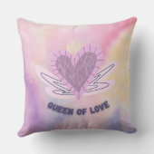 Queen of Love装飾枕 – ハート&クラウンデ クッション (裏面)