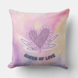 Queen of Love装飾枕 – ハート&クラウンデ クッション