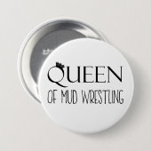 「QUEEN of Mudレスリング」 缶バッジ (正面&裏面)