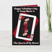 Queen of My Photo Valentine's Day Card カード (正面)