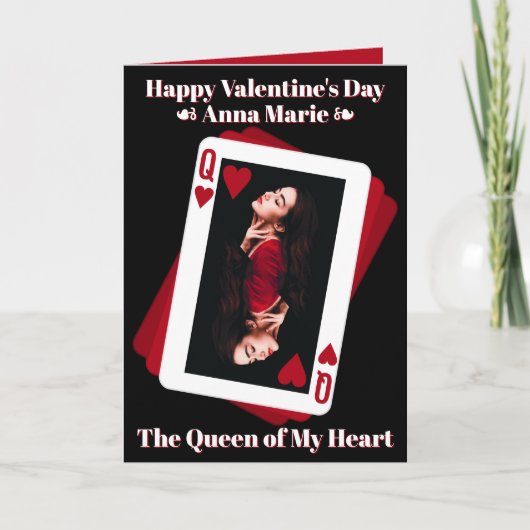 Queen of My Photo Valentine's Day Card カード (正面)