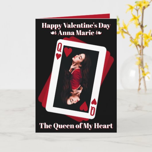 Queen of My Photo Valentine's Day Card カード (黄色い花)
