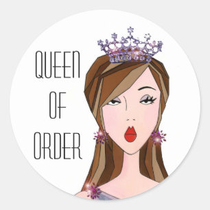 「Queen of Order」スタンプ ラウンドシール