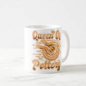 Queen Of Pottery Pottery Pro Wheel Hobby Lover Pot コーヒーマグカップ (正面右)
