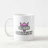 Queen of Sonography コーヒーマグカップ (左)